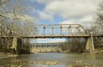 Fall River Dam and Lake in Greenwood County, Kansas
