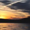 Sunset over Clinton Lake near Lawrence, Kansas