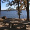 The clear water of Big Hill Lake in Labette County, southeast Kansas
