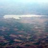 Cheney Reservoir, Kansas, seen from the air west of Wichita