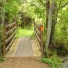 A trail bridge at Elk City State Park in the Chautauqua Hills, Kansas