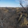 Sandstone bluffs of Horsethief Canyon at Kanopolis Lake, Kansas