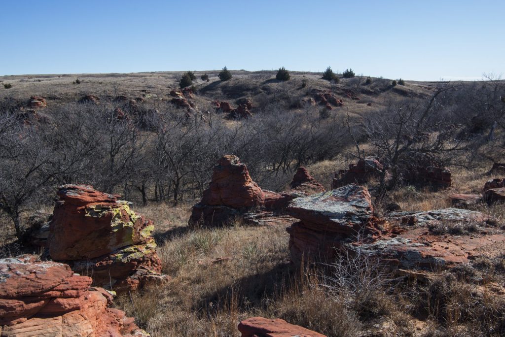 Red Rock Canyon at Kanopolis Lake, Kansas